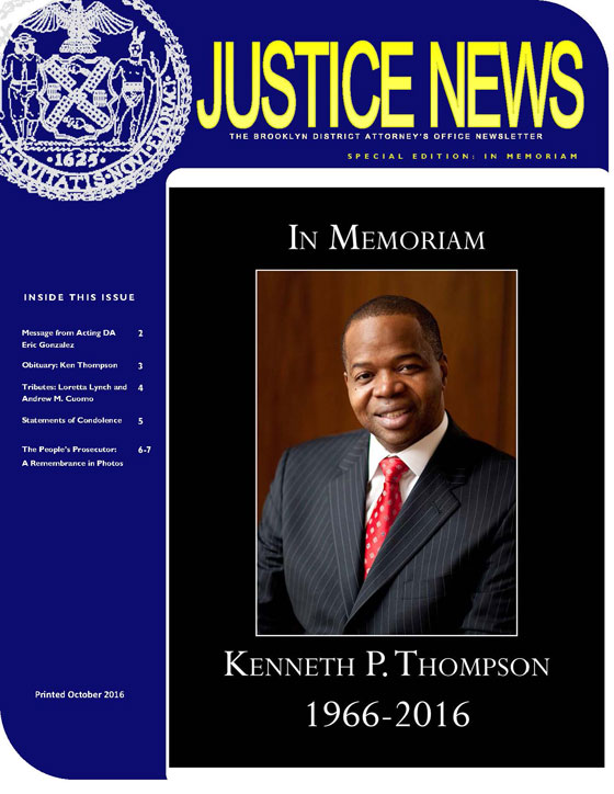 Justice News Newsletter Memoriam Edition Newsletter PDF