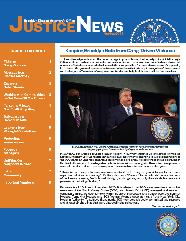 Justice News Newsletter Spring 2021 PDF