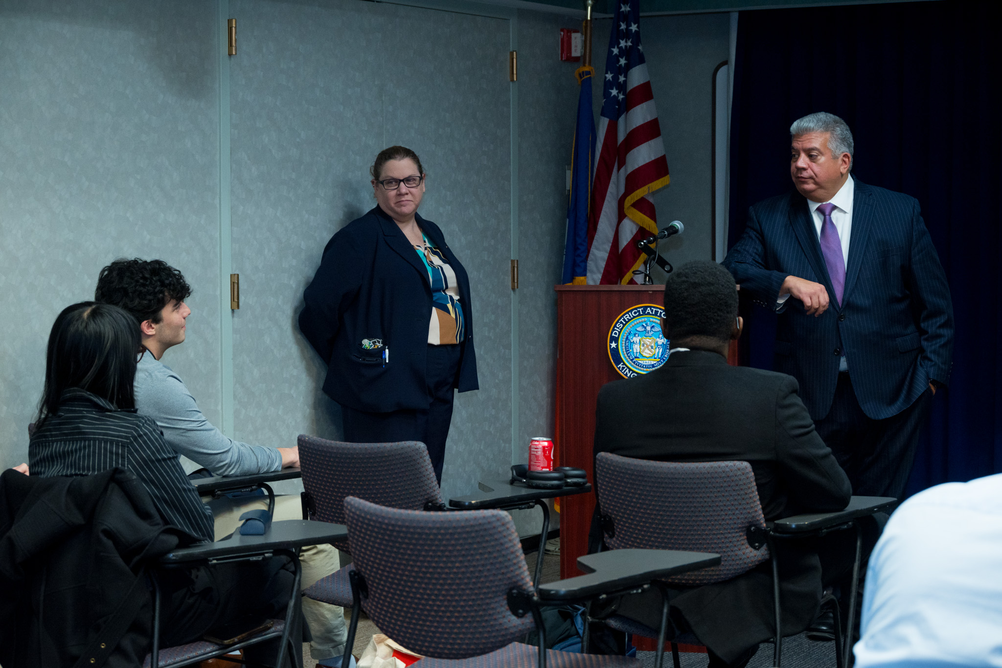 DA Gonzalez with interns